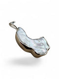 Big Freshwater Pearl Solid 925 Sterling Silver Pendant