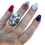 Wild Horse Jasper Solid 925 Sterling Silver Ring 5
