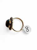 Black Onyx Solid 925 Sterling Silver Ring 8