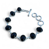 Black Onyx Solid 925 Sterling Silver Bracelet