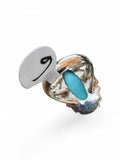 Kingman Turquoise Solid 925 Sterling Silver Ring 6