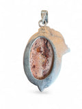 Mexican Fire Opal Solid 925 Sterling Silver Pendant