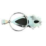MOON Black Onyx Solid 925 Sterling Silver Pendant