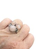 Morganite Solid 925 Sterling Silver Ring 8.5