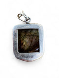 Purple Labradorite Solid 925 Sterling Silver Pendant