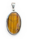 Tiger Eye Solid 925 Sterling Silver Pendant