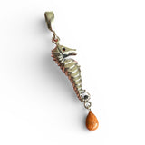 Seahorse Sponge Coral Solid 925 Sterling Silver Pendant