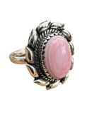 Pink Queen Conch Solid 925 Sterling Silver Ring 8.5