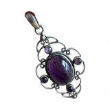 Amethyst Solid 925 Sterling Silver Pendant