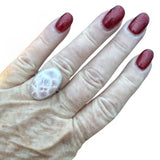 Natrolite Solid 925 Sterling Silver Ring 6