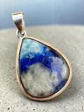 Rare Afghanite Solid 925 Sterling Silver Pendant