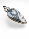 Maligano Jasper & Onyx Solid 925 Sterling Silver Pendant