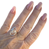 Herkimer Diamond Solid 925 Sterling Silver Ring 6