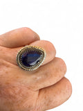 Blue Sapphire Solid 925 Sterling Silver Ring 7.5