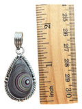 Fordite Detroit Agate Solid 925 Sterling Silver Pendant