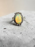 Ethiopian Opal Solid 925 Sterling Silver Ring 10