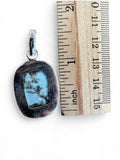Larimar Silver Overlay Pendant