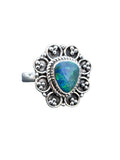 Australian Opal Solid 925 Sterling Silver Ring 6