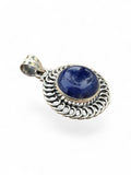 Sodalite Solid 925 Sterling Silver Pendant