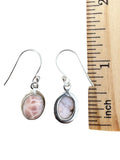 Natrolite Pink Larimar Solid 925 Sterling Silver Earrings