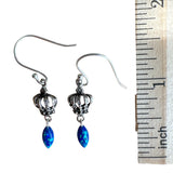 Lab Fire Opal Solid 925 Sterling Silver Earrings