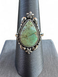 Sonoran Gold Turquoise Solid 925 Sterling Silver Ring 9.5