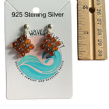 Baltic Amber Solid 925 Sterling Silver Earrings
