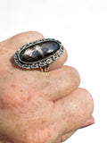 Hypersthene Solid 925 Sterling Silver Ring 9