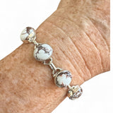 Wild Horse Jasper Solid 925 Sterling Silver Bracelet