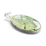 Prehnite Solid 925 Sterling Silver Pendant