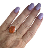Sponge Coral Solid 925 Sterling Silver Ring 7