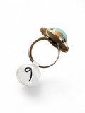 Caribbean Larimar Solid 925 Sterling Silver Ring 6