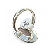 Crazy Lace Agate Solid 925 Sterling Silver Ring 8.5