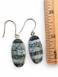 Chrysotile Solid 925 Sterling Silver Earrings