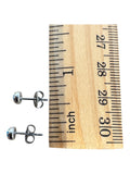 Dainty Turquoise Solid 925 Sterling Silver stud Earrings