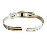 Pink Dahlia Turquoise Solid 925 Sterling Silver Cuff Bracelet