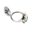 Kingman Turquoise Solid 925 Sterling Silver Ring 7.5