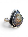 Monarch Opal Solid 925 Sterling Silver Ring 6.5