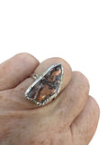 Copper Agate Solid 925 Sterling Silver Ring 6