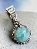 Amazonite Solid 925 Sterling Silver Pendant
