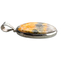 Bumblebee Jasper Solid 925 Sterling Silver Pendant