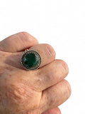 Emerald Solid 925 Sterling Silver Ring 7