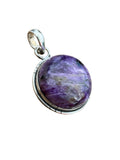 Charoite Solid 925 Sterling Silver Pendant