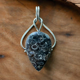 Turtella Jasper Solid 925 Sterling Silver Pendant