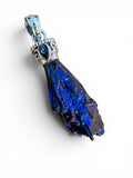 Titanium Aura Kyanite & Fire Topaz Solid 925 Sterling Silver Pendant