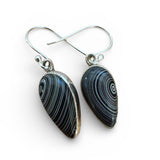 Fordite Solid 925 Sterling Silver Earrings