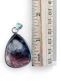 Porcelain Jasper Silver Overlay Pendant