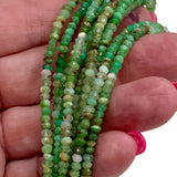 Chrysoprase 3 mm Beaded Necklace