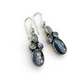 Blue Kyanite Solid 925 Sterling Silver Earrings