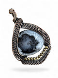 Dendritic Opal Copper Wrapped Pendant